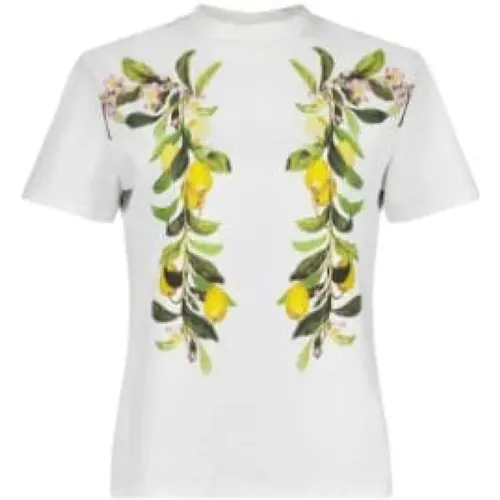 Floral Print T-Shirt , female, Sizes: M - Giambattista Valli - Modalova