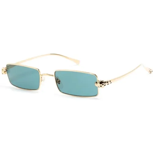 Gold Sunglasses for Everyday Use , unisex, Sizes: 54 MM - Cartier - Modalova