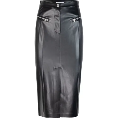 Leather Skirt High Waist , female, Sizes: M, XS, S - PATRIZIA PEPE - Modalova