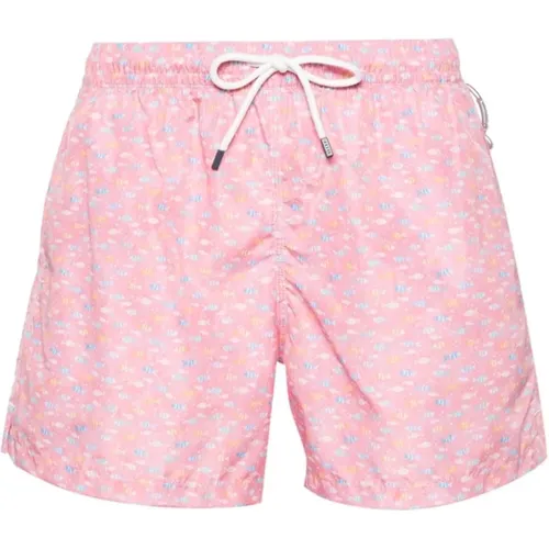 Polyester swim shorts , male, Sizes: L, 3XL, M, S, XL - Fedeli - Modalova