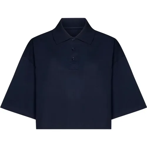 Blaues Polo-Shirt Eleganter Chic-Stil - Bottega Veneta - Modalova