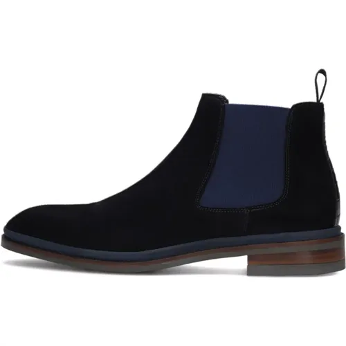 Dunkelblaue Wildleder Chelsea Boots , Herren, Größe: 46 EU - GIORGIO - Modalova