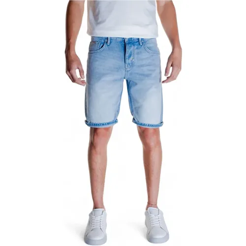 Blaue Baumwollshorts Frühling/Sommer - Antony Morato - Modalova