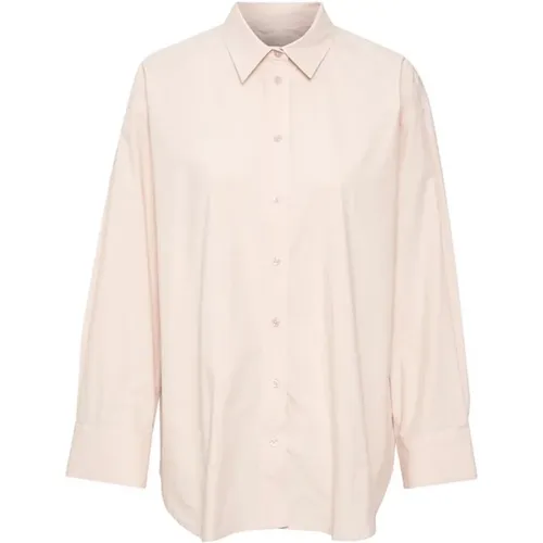 Chic Pale Blush Shirt , female, Sizes: M, L, 2XL, XL, S, XS - Part Two - Modalova