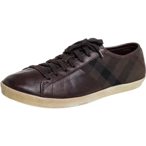 Pre-owned Leather sneakers , female, Sizes: 10 UK - Burberry Vintage - Modalova