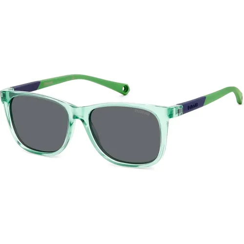 Grün/Graue Sonnenbrille,Azure/Grey Sunglasses,Grey Sunglasses PLD 8058/S - Polaroid - Modalova