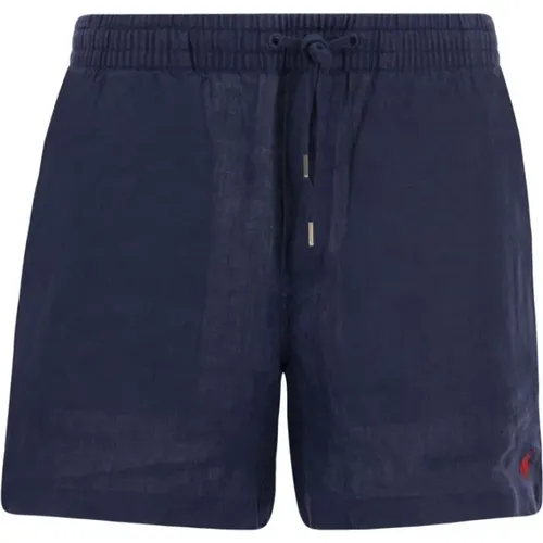 Linen Prepster Polo Shorts , male, Sizes: L, S, M - Polo Ralph Lauren - Modalova