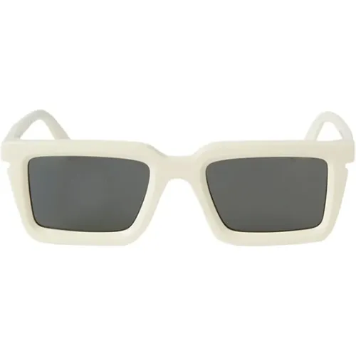 Off , Luxury Style Sunglasses , unisex, Sizes: 52 MM - Off White - Modalova