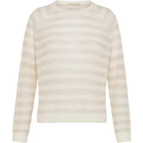 Striped Lurex Sweater , female, Sizes: M - Momoni - Modalova
