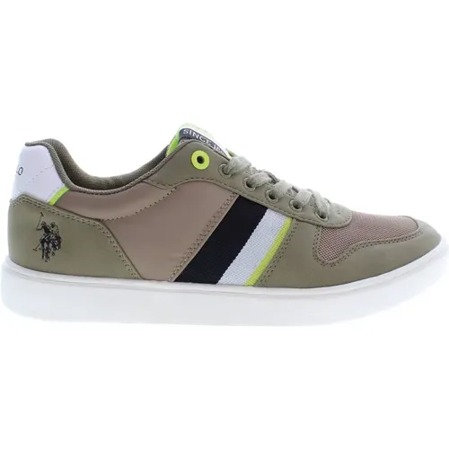 Sporty Lace-Up Sneakers with Logo , male, Sizes: 10 UK, 9 UK - U.s. Polo Assn. - Modalova