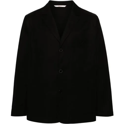 Stretch-Cotton Canvas Jacket , male, Sizes: S, L, M - Valentino - Modalova
