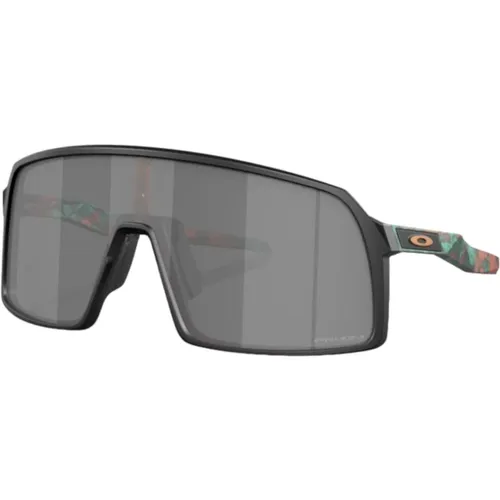 Sportliche Quadratische Camouflage Sonnenbrille , Herren, Größe: 37 MM - Oakley - Modalova