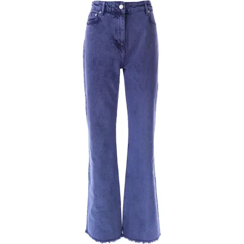 Flare Jeans Frayed Bottom , female, Sizes: W28, W26, W27, W31, W30, W29 - Moschino - Modalova