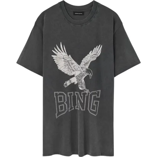 Retro Eagle Tee , Damen, Größe: XS - Anine Bing - Modalova