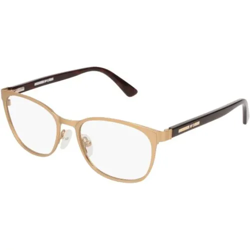 Gold Avana Transparent Sunglasses , unisex, Sizes: 50 MM - alexander mcqueen - Modalova