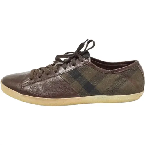 Pre-owned Canvas sneakers , male, Sizes: 10 UK - Burberry Vintage - Modalova
