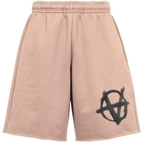 Bedruckte Baumwoll-Bermuda-Shorts , Herren, Größe: L - Vetements - Modalova