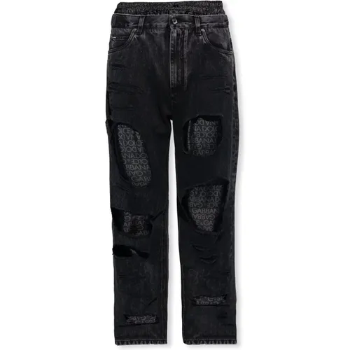 Jeans mit Boxershorts-Einsatz - Dolce & Gabbana - Modalova