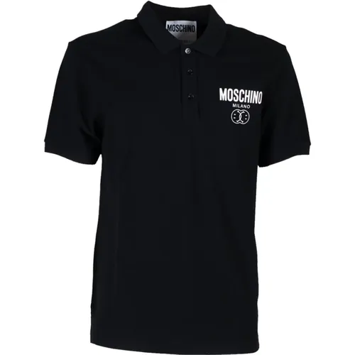 Double Smile Polo , male, Sizes: S - Moschino - Modalova