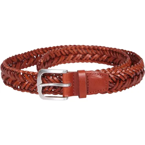 Woven Leather Belt , male, Sizes: 105 CM, 110 CM - Orciani - Modalova