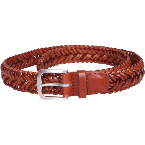 Woven Leather Belt , male, Sizes: 110 CM - Orciani - Modalova