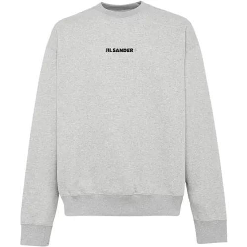 Premium Cotton Crew Neck Sweatshirt , male, Sizes: S, M, XS - Jil Sander - Modalova