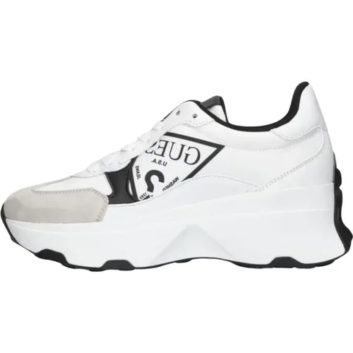 Weiße Low Top Sneakers Calebb , Damen, Größe: 39 EU - Guess - Modalova