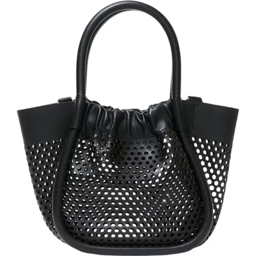 Ruched Perforated Tote Bag , female, Sizes: ONE SIZE - Proenza Schouler - Modalova