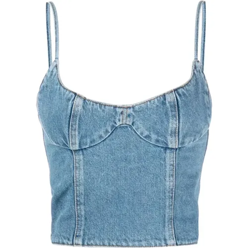 Denim Corset , female, Sizes: S - Magda Butrym - Modalova