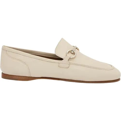 Off-White Lambskin Goya Stirrup Loafers Mocasin Estribo , Damen, Größe: 37 EU - Lottusse - Modalova