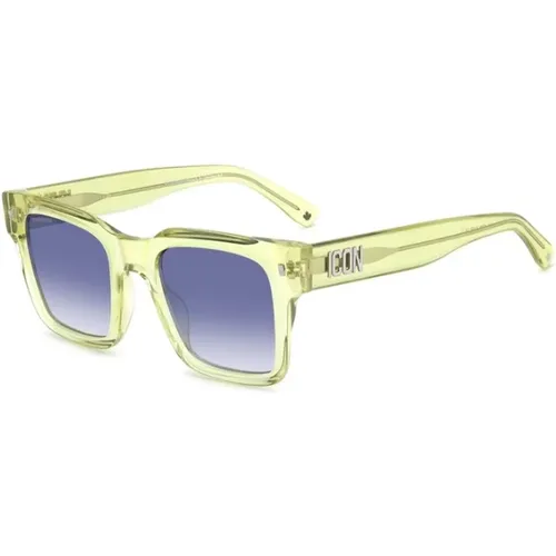 Dk Blue Shaded Sunglasses , male, Sizes: 51 MM - Dsquared2 - Modalova