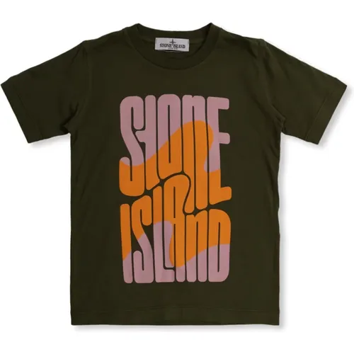 T-Shirt mit Logo Stone Island - Stone Island - Modalova