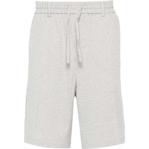 Shorts with Stripe Pattern , male, Sizes: S, 2XL, XL, L - Emporio Armani - Modalova