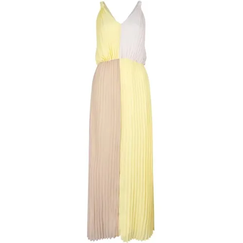 Elegantes Colorblock Midi Kleid , Damen, Größe: M - Dante 6 - Modalova