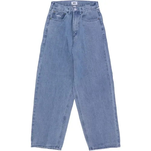 Baggy Denim Jeans , Herren, Größe: W34 - Obey - Modalova