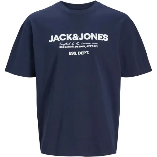 T-Shirt , Herren, Größe: L - jack & jones - Modalova