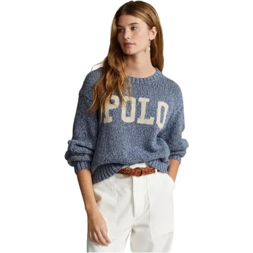 Round-Neck Strickwaren , Damen, Größe: XS - Polo Ralph Lauren - Modalova