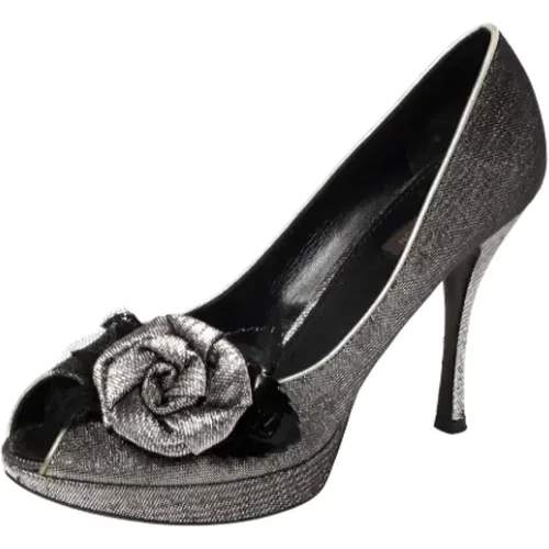 Pre-owned Fabric heels , female, Sizes: 6 UK - Louis Vuitton Vintage - Modalova