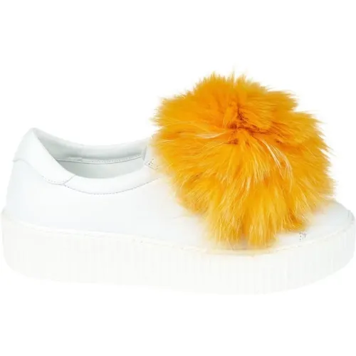 Pom Pom Sneaker Shoes , female, Sizes: 4 UK, 3 UK, 2 UK - Mr&Mrs Italy - Modalova