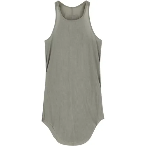 Geripptes Tanktop Basic Viskose , Damen, Größe: S - Rick Owens - Modalova