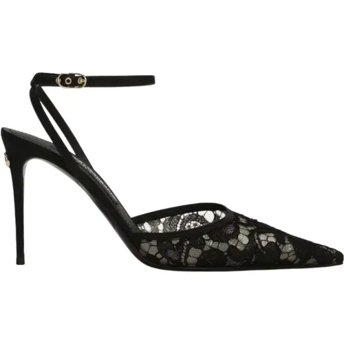 Heeled Style by Dolce Gabbana , female, Sizes: 4 1/2 UK - Dolce & Gabbana - Modalova