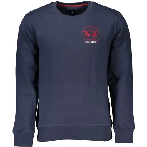 Blau Besticktes Sweatshirt , Herren, Größe: XL - LA MARTINA - Modalova