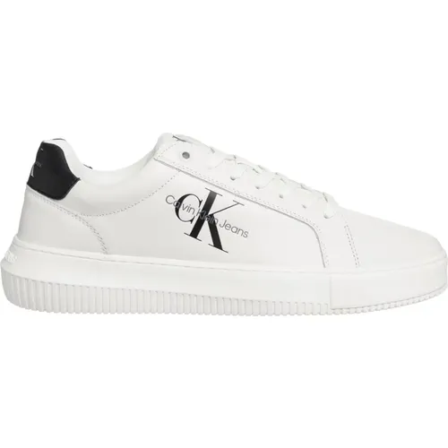 Leather Lace Sneakers , male, Sizes: 10 UK, 12 UK, 11 UK - Calvin Klein Jeans - Modalova