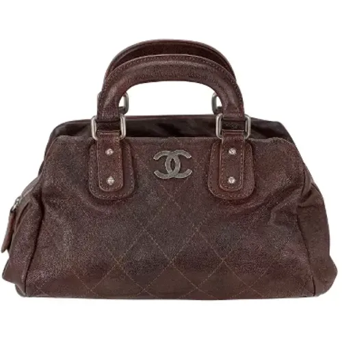 Pre-owned Leather Handbags - Authentic Outdoor Ligne Doctor Bag , female, Sizes: ONE SIZE - Chanel Vintage - Modalova
