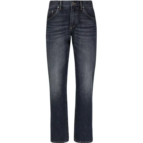 Blaue Jeans Klassische Passform , Herren, Größe: XL - Dolce & Gabbana - Modalova