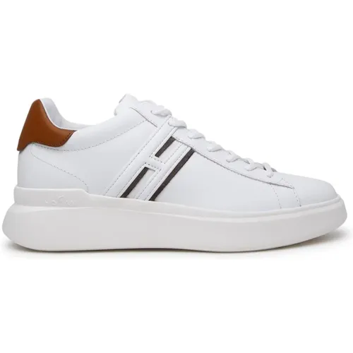 Weiße Leder Sneaker H580 , Herren, Größe: 42 1/2 EU - Hogan - Modalova