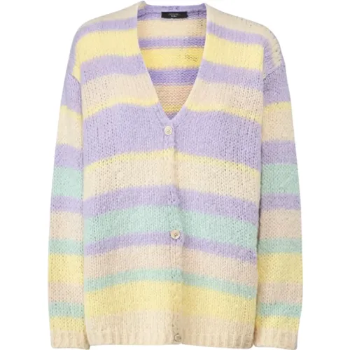 Alpaca and Cotton Oversize Cardigan , female, Sizes: XS, S, M - Max Mara Weekend - Modalova