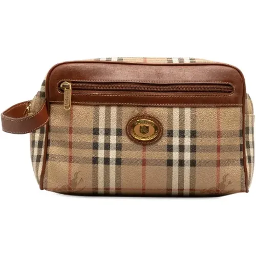 Pre-owned Canvas clutches , female, Sizes: ONE SIZE - Burberry Vintage - Modalova