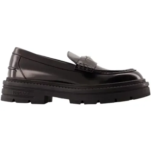 Leather flats , female, Sizes: 8 UK - Versace - Modalova