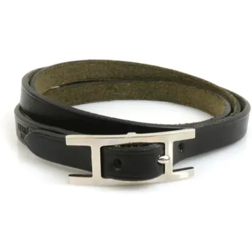 Pre-owned Leather bracelets , female, Sizes: ONE SIZE - Hermès Vintage - Modalova